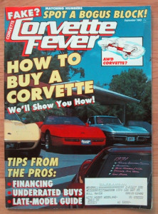 CORVETTE FEVER 1993 SEPT - AWD L-71, 579D, L-36, PAINT PT II,'63, '58, '82, NATS